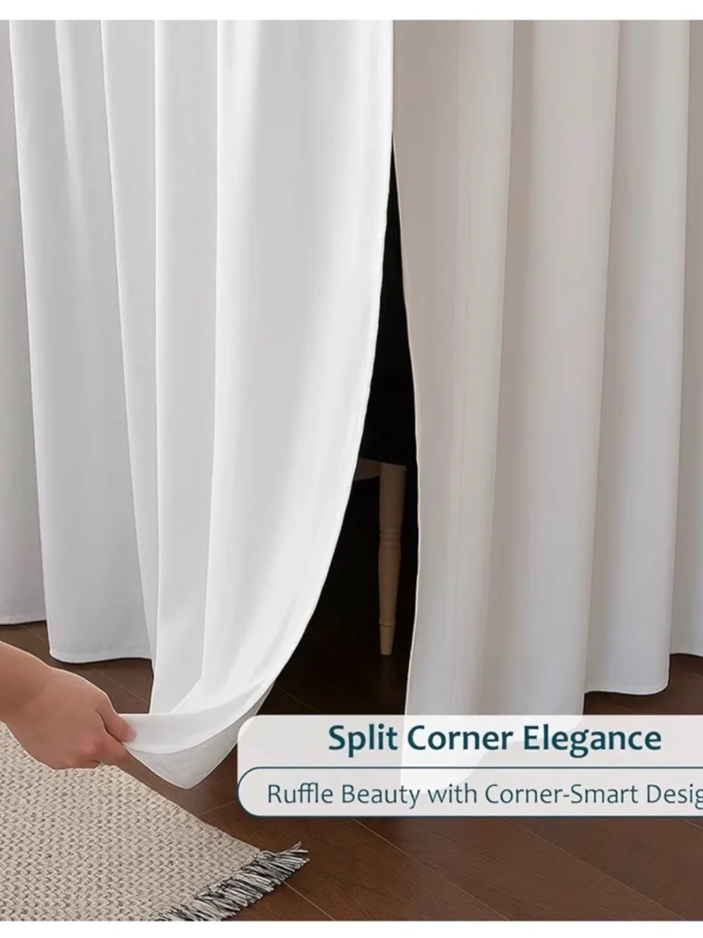 White Twin XL Bed Skirt - 56